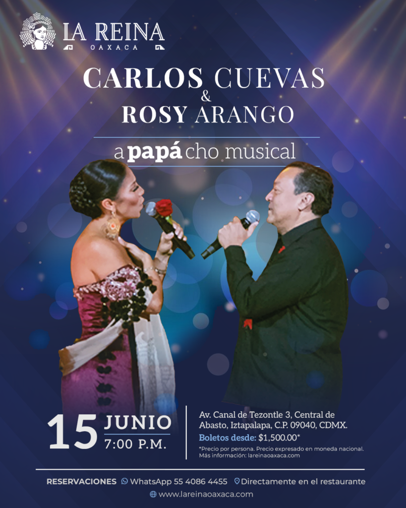 Concierto Carlos Cuevas y Rosy Arango "apapácho musical" festejando a papá
